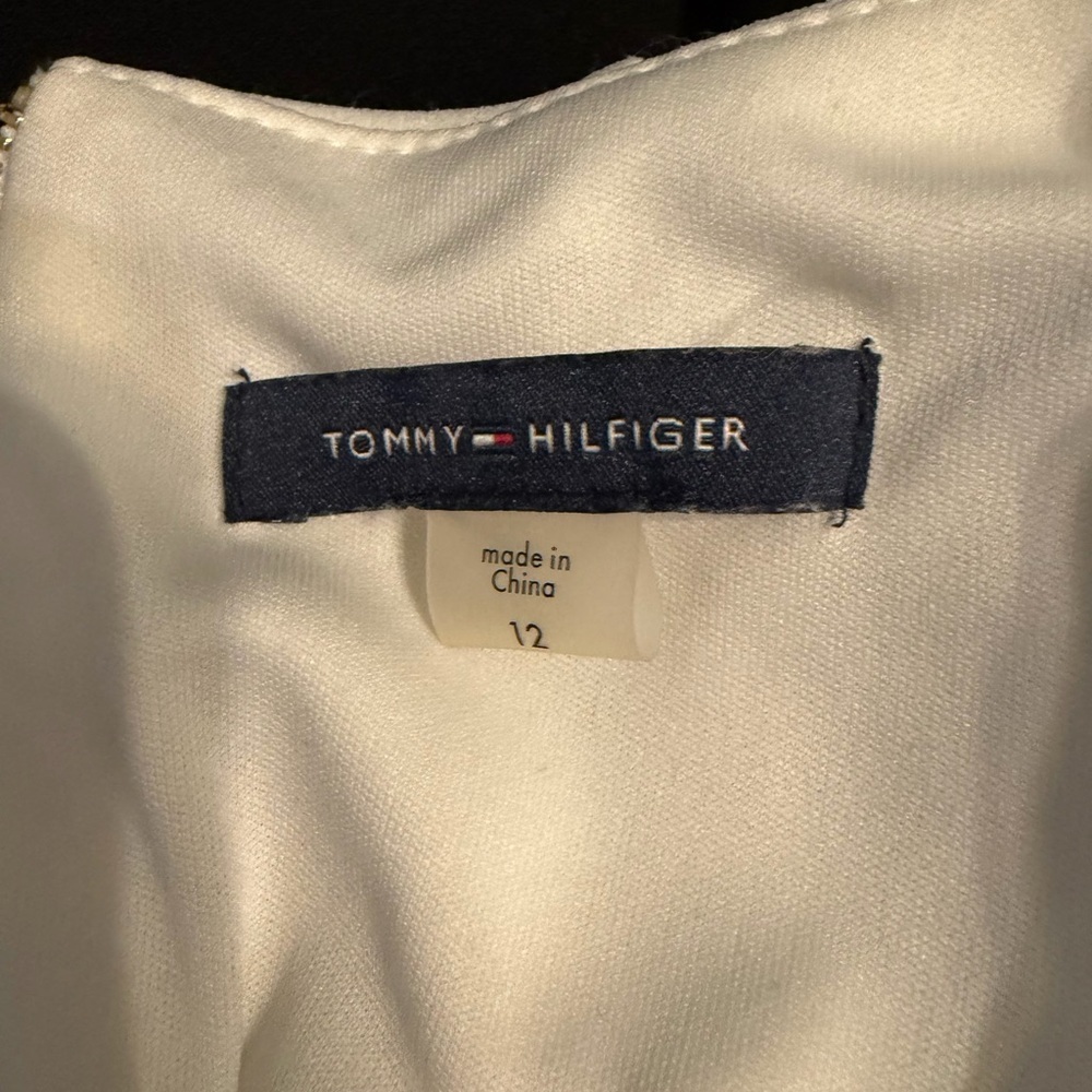 Tommy Hilfiger Black and Pink Midi Dress - Picture 4 of 5